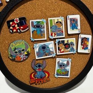 Disney Stitch Pin Collection Lot – Lilo & Stitch Enamel Pins Bundle